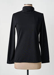 Sous-pull stretch manches longues noir MASSANA femme