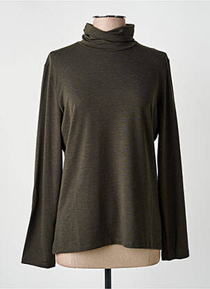 Sous-pull stretch manches longues vert MASSANA femme