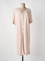 Chemise de nuit imprimé rayures orange MASSANA femme