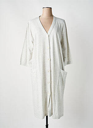 Robe de chambre stretch gris MASSANA femme