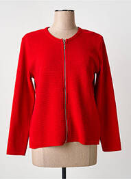 Gilet manches longues stretch rouge GRIFFON femme