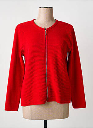 Gilet manches longues stretch rouge GRIFFON femme