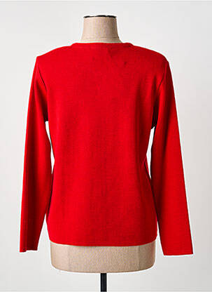 Gilet manches longues stretch rouge GRIFFON femme