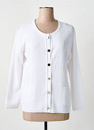 Gilet manches longues stretch blanc GRIFFON femme