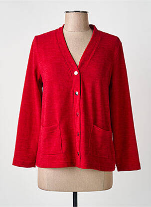 Gilet manches longues rouge GRIFFON femme