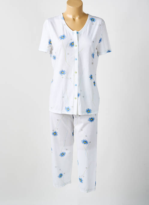 Pyjama col v bleu REGENCE femme