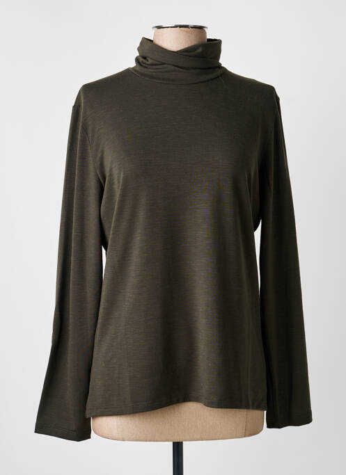 Sous-pull stretch manches longues vert MASSANA femme