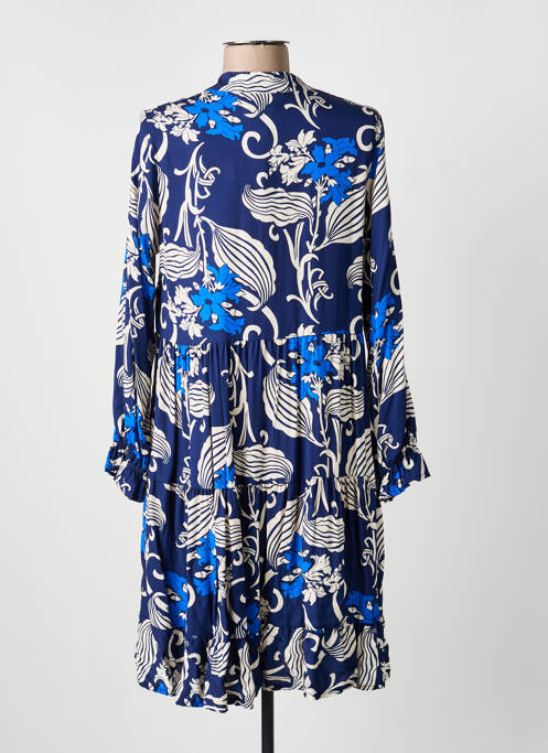 Robe courte bleu COULEURS DU TEMPS femme