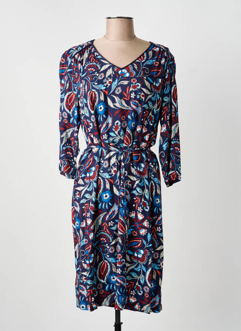 Robe mi-longue bleu GRIFFON femme