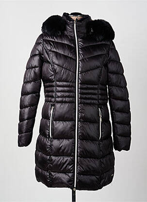 Doudoune poches a capuche noir MCM femme