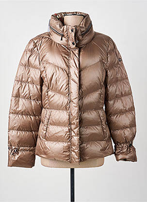 Doudoune poches a capuche marron CONCEPT K femme