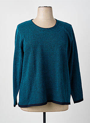Pull stretch manches longues bleu GRIFFON femme