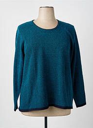 Pull stretch manches longues bleu GRIFFON femme