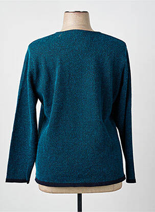 Pull stretch manches longues bleu GRIFFON femme