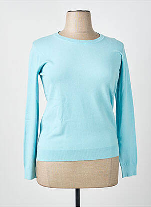 Pull stretch manches longues bleu MCM femme