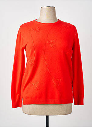 Pull stretch manches longues rouge H&L femme