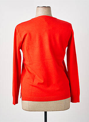 Pull stretch manches longues rouge H&L femme