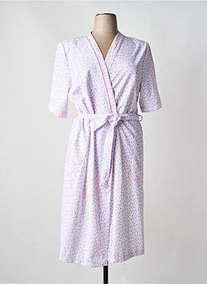 Robe de chambre tissage jersey rose ARABESCO femme