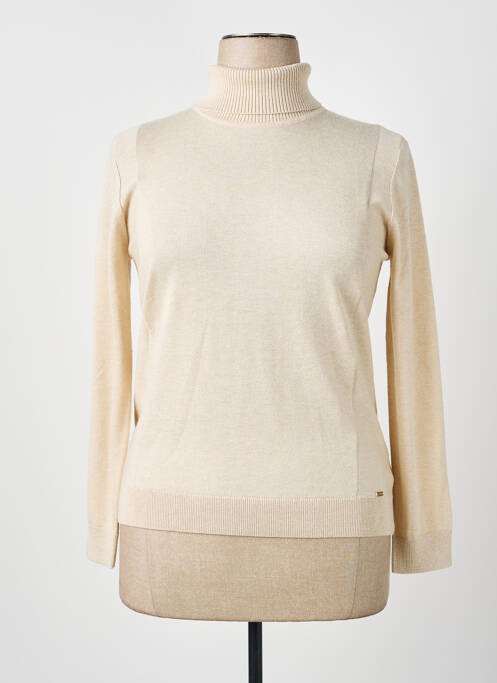 Pull col roulé beige MCM femme