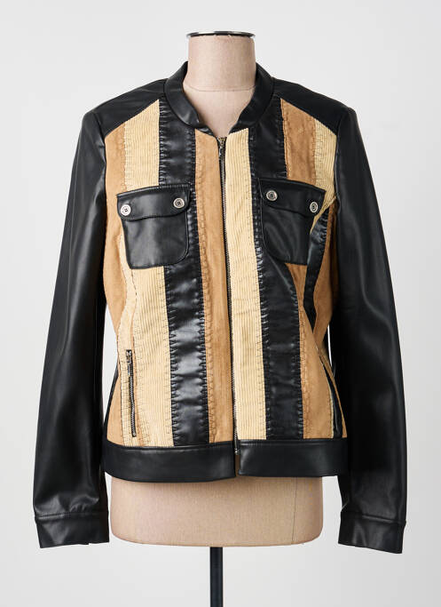 Veste simili cuir noir MERI & ESCA femme