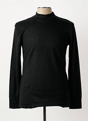 T-shirt coupe cintrée manches longues noir JET homme