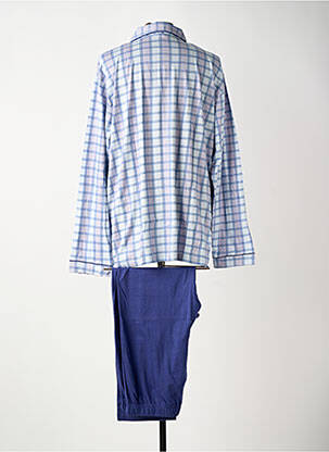 Pyjama coupe droite bleu JET homme