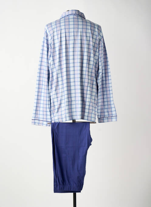 Pyjama coupe droite bleu JET homme