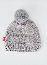 Bonnet bord-côtes gris NANO & NANETTE fille