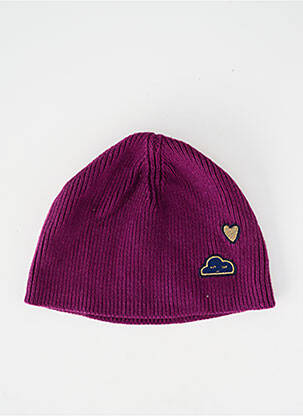 Bonnet maille fine violet MARESE fille
