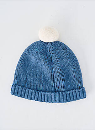 Bonnet bord-côtes bleu MARESE garcon