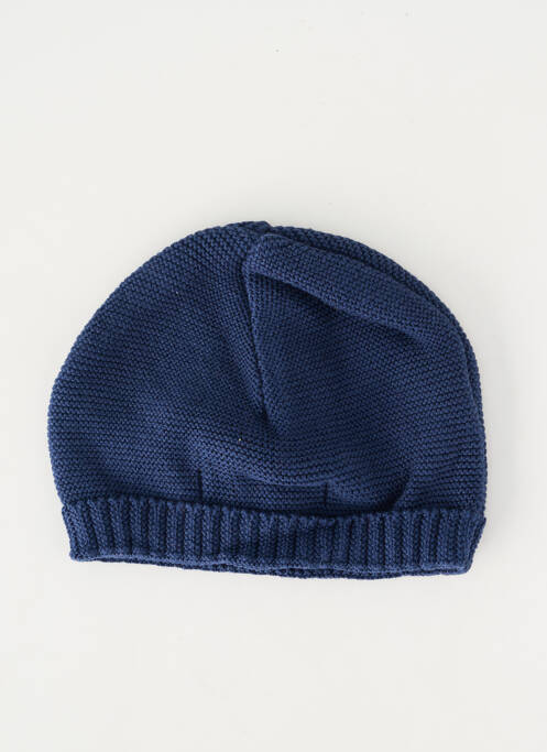 Bonnet maille fine bleu MARESE enfant