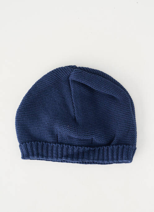 Bonnet maille fine bleu MARESE enfant