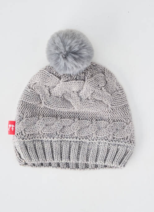 Bonnet bord-côtes gris NANO & NANETTE fille