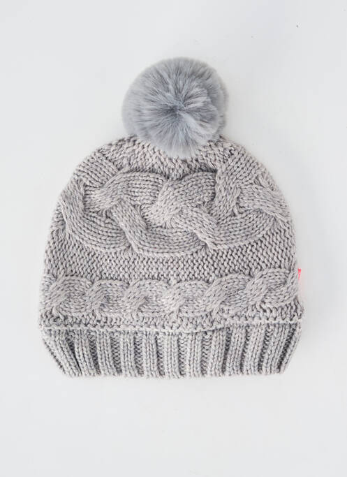 Bonnet bord-côtes gris NANO & NANETTE fille
