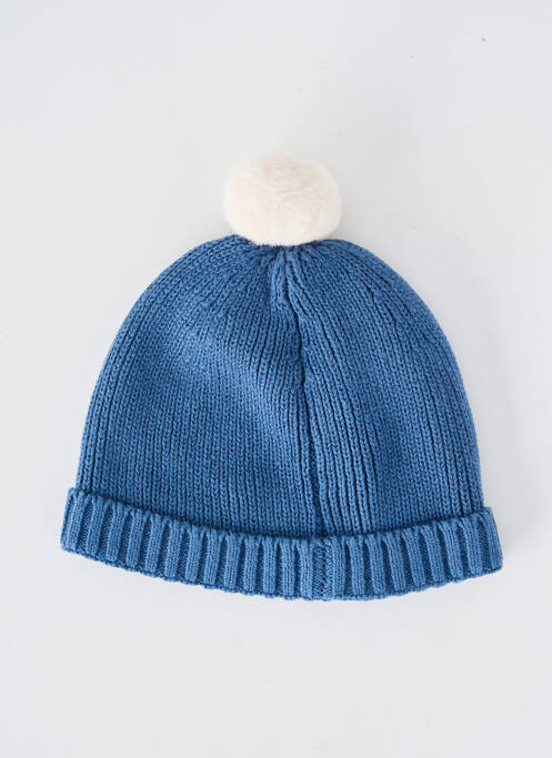 Bonnet bord-côtes bleu MARESE garcon