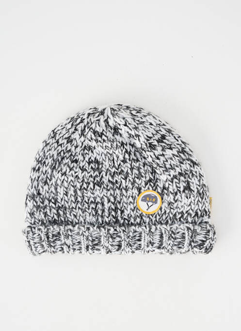 Bonnet bord-côtes noir NANO & NANETTE garcon