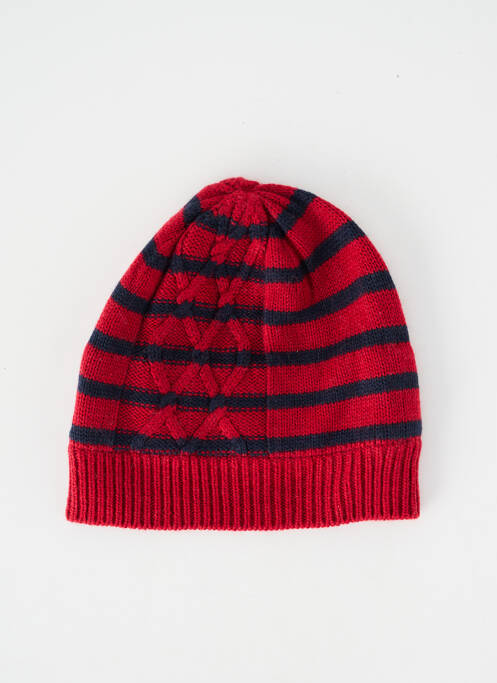 Bonnet bord-côtes rouge MARESE garcon