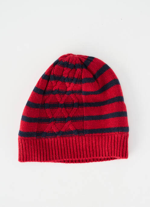 Bonnet bord-côtes rouge MARESE garcon