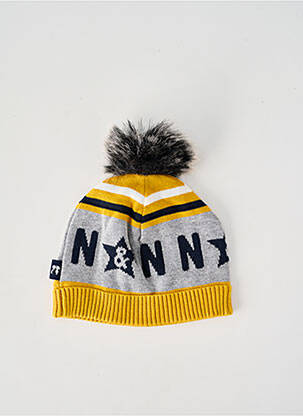 Bonnet doublure jaune NANO & NANETTE garcon