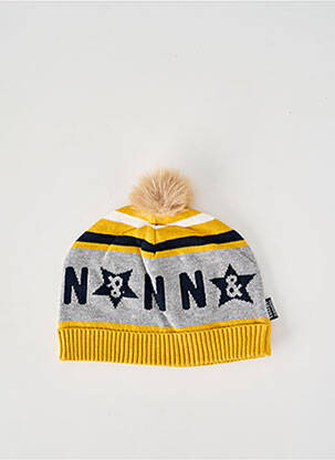 Bonnet imprimé fantaisie jaune NANO & NANETTE garcon