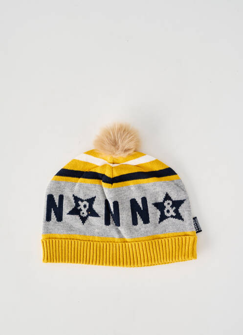 Bonnet imprimé fantaisie jaune NANO & NANETTE garcon