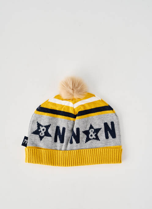 Bonnet imprimé fantaisie jaune NANO & NANETTE garcon