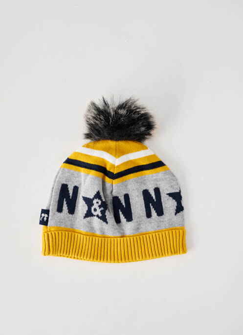 Bonnet imprimé fantaisie jaune NANO & NANETTE garcon