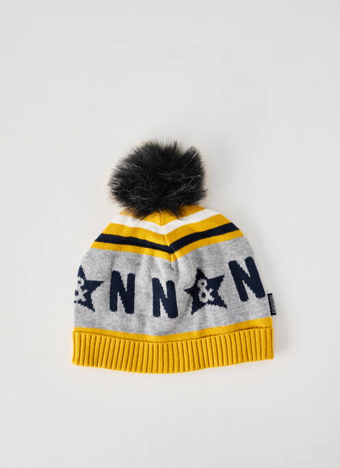 Bonnet imprimé fantaisie jaune NANO & NANETTE garcon