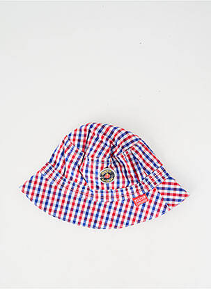 Chapeau imprimé carreaux bleu NANO & NANETTE garcon