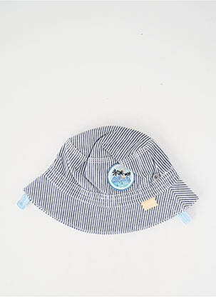 Chapeau imprimé rayures bleu NANO & NANETTE garcon