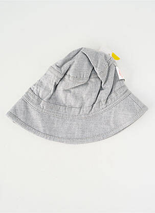 Chapeau forme bob gris P'TIT BISOU garçon