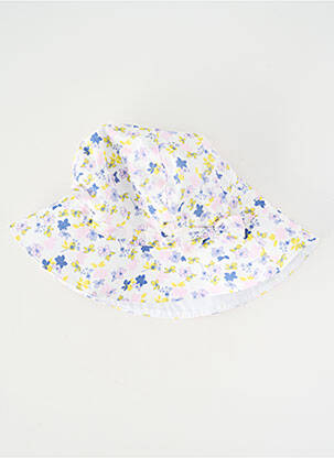 Chapeau imprimé fleurs blanc MARESE fille