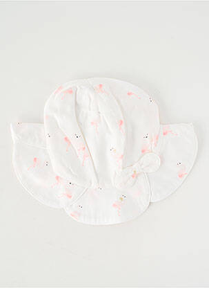 Chapeau tissage popeline blanc MARESE fille