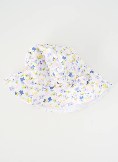 Chapeau imprimé fleurs blanc MARESE fille